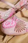 Shop_Tiesta_Pink Blush Embroidered Ballerinas _Online_at_Aza_Fashions