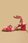 Shop_Tiesta_Red Strappy Block Heels _at_Aza_Fashions