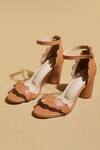 Shop_Tiesta_Brown Tan Open Toe Block Heels _at_Aza_Fashions