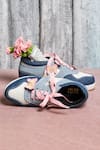 Buy_Tiesta_Blue Two Toned Denim Platform Sneakers 