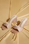 Tiesta_Beige Studs Diamond Stone Embellished Block Heels _Online_at_Aza_Fashions