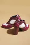 Tiesta_Maroon Designer Sneaker Boots _Online_at_Aza_Fashions