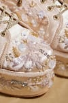 Tiesta_Gold Kainat Embroidered Wedge Sneakers _Online_at_Aza_Fashions