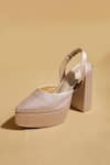 Shop_Tiesta_Rose Gold Glitter Pointed Toe Platform Pumps _Online_at_Aza_Fashions