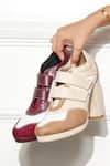 Tiesta_Beige Designer Sneaker Boots _Online_at_Aza_Fashions