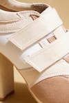 Buy_Tiesta_Beige Designer Sneaker Boots _Online_at_Aza_Fashions