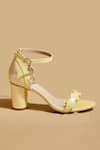 Tiesta_Yellow Butter Open Toe Block Heels _Online_at_Aza_Fashions