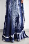 Shop_SHASHA GABA_Blue Satin, Silk Sequins Sweetheart Neck Swirl Corset Lehenga Set  _Online_at_Aza_Fashions