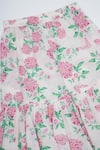 Little Bansi_Pink Cotton Pom-poms Floral Printed Kurta Set _Online