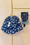 Buy_Rage Attire-Sweta Saria_Blue Cotton Tassels Lotus Lehenga Set _at_Aza_Fashions