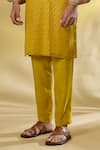 Rabani & Rakha Yellow Georgette Sequins Haldi Thread Kurta Set Online at Aza Fashions Rabani & Rakha_Yellow Georgette Sequins Haldi Thread Kurta Set _Online_at_Aza_Fashions