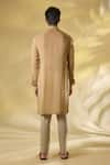 Shop_Rabani & Rakha_Gold Georgette Sequins Kurta Set _at_Aza_Fashions