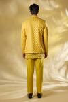 Shop_Rabani & Rakha_Yellow Silk Sequins, Embroidery Thread And Kurta Set _at_Aza_Fashions