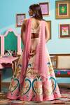 Shop_Papa Don't Preach_Ivory Silk Beads, Sequins, Embroidery V-neck Printed Lehenga Set _at_Aza_Fashions