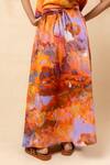 Buy_Doodlage_Orange Cotton Rust Organic Skirt _Online