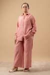 Buy_Doodlage_Pink Cotton Organic Pant _Online_at_Aza_Fashions