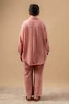 Shop_Doodlage_Pink Cotton Organic Pant _at_Aza_Fashions