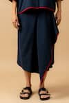 Doodlage_Blue Cotton Organic Skirt _Online_at_Aza_Fashions