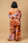 Shop_Doodlage_Rust Cotton Orange Organic Pant _at_Aza_Fashions