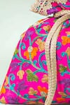 Amyra_Pink Zari, Pearls Rouka Embroidered Potli _Online_at_Aza_Fashions