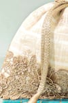 Buy_Amyra_Off White Zari Parijat Silk Potli _Online_at_Aza_Fashions