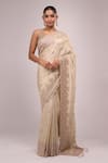 Shop_Azeera_Ivory Embroidery Saree 