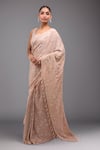 Buy_Azeera_Pink Sequins Embellished Saree _at_Aza_Fashions