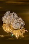 House Of Bio_Gold Crystals Emily Mini Potli Bag _Online_at_Aza_Fashions