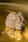 Shop_House Of Bio_Gold Crystals Emily Mini Potli Bag _at_Aza_Fashions