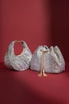 Shop_House Of Bio_Silver Crystals Emily Moon Bag _at_Aza_Fashions