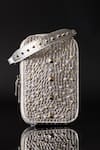 Buy_House Of Bio_Silver Studs Quinn Mobile Bag _at_Aza_Fashions
