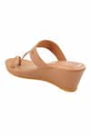 Shop_The Madras Trunk_Brown Studs Haiku Wedges Polka Pattern _Online_at_Aza_Fashions