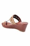 Shop_The Madras Trunk_Brown Chains Designer Haiku Wedges _Online_at_Aza_Fashions