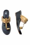 Buy_The Madras Trunk_Black Dual Tone Haiku Wedges 