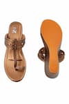 The Madras Trunk_Gold Cut Work Haiku Wedges _at_Aza_Fashions
