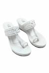 Shop_The Madras Trunk_White Haiku Wedges Rang _at_Aza_Fashions