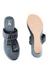The Madras Trunk_Black Haiku Wedges Rang _at_Aza_Fashions
