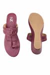 The Madras Trunk_Purple Cut Work Haiku Wedges Rang _at_Aza_Fashions