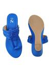 The Madras Trunk_Cobalt Haiku Wedges Rang _at_Aza_Fashions