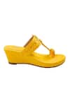 The Madras Trunk_Yellow Haiku Wedges Rang _Online_at_Aza_Fashions