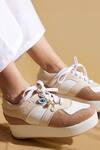 Buy_Tiesta_Beige Platform Sneakers 
