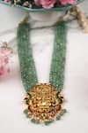 Buy_Anana_Green Gemstones Gold Plated Beaded Necklace Set _Online_at_Aza_Fashions
