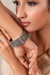 Buy_Anana_Silver Plated Designer Kada _at_Aza_Fashions