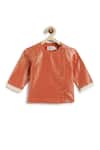 Shop_Tiber Taber_Orange Cotton Designer Kurta And Dhoti Pant Set _Online_at_Aza_Fashions