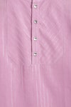 Tiber Taber_Purple Cotton, Lurex Self Woven Kurta And Pant Set _Online