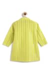 Buy_Tiber Taber_Green Cotton, Lurex Self Woven Kurta And Pant Set 