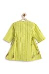 Tiber Taber_Green Cotton, Lurex Tassels Designer Kurta And Salwar Set _Online_at_Aza_Fashions