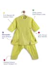 Buy_Tiber Taber_Green Cotton, Lurex Tassels Designer Kurta And Salwar Set 