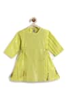 Shop_Tiber Taber_Green Cotton, Lurex Tassels Designer Kurta And Salwar Set 