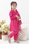 Tiber Taber_Pink Cotton, Lurex Zari Designer Kurta And Salwar Set _Online